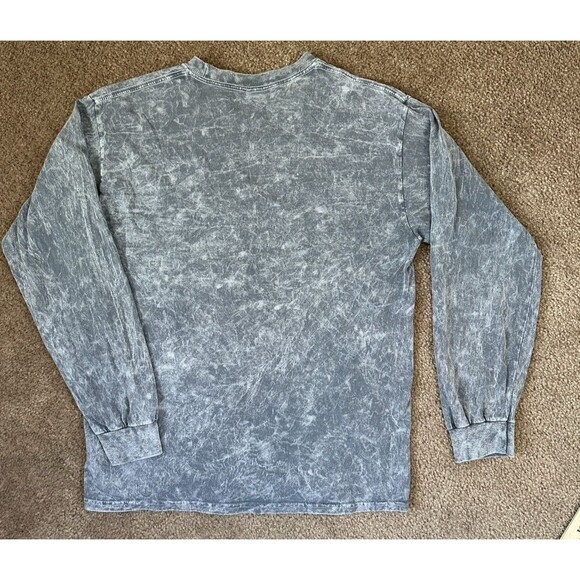 Smokey Bear Long Sleeve T-Shirt Men’s M Gray Acid Wash Official License Vintage - Picture 5 of 7